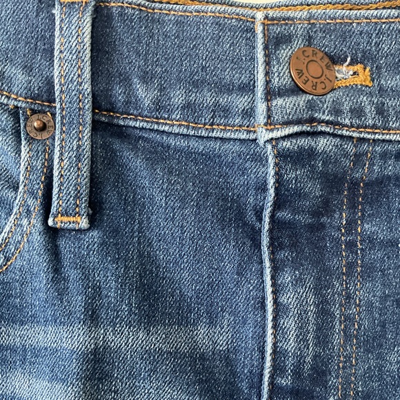 J. Crew  Blue Denim Shorts Size 30 Rolled Hem Stretch Jean Shorts - Picture 5 of 6